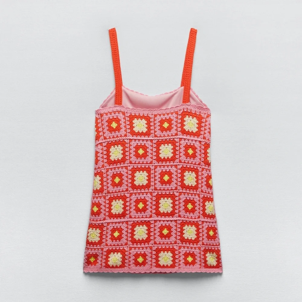 Zara CROCHET MINI DRESS - Picture 7 of 16